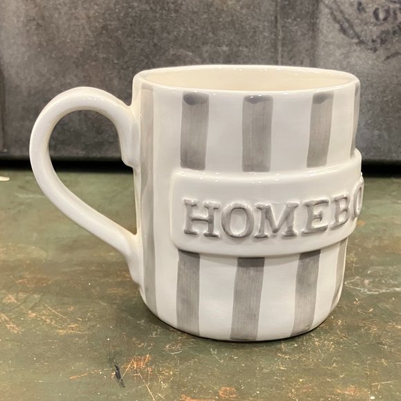 Mud Pie Homebody 16 oz Ceramic Mug - NWT - Picture 1 of 6